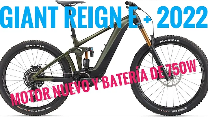 GIANT REIGN E+ 0 2022 nuevo motor, geometría ajustable, ruedas 29/27,5 y batería EnergyPak 750 ebike
