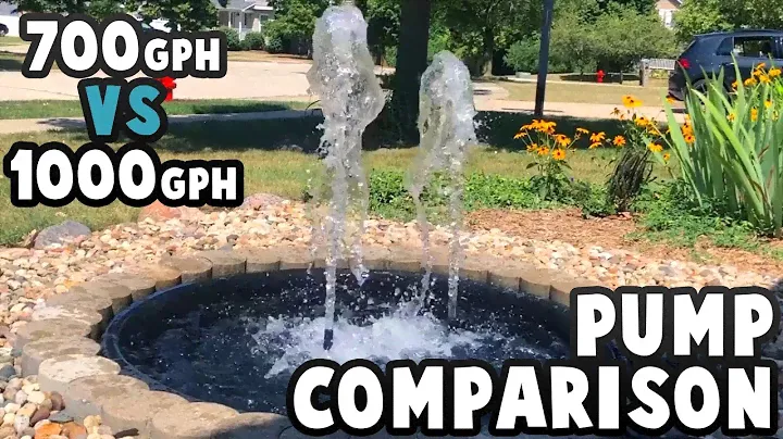 Fountain Pump Comparison (1000gph VS 700gph)